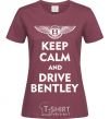 Женская футболка Drive bentley Бордовый фото