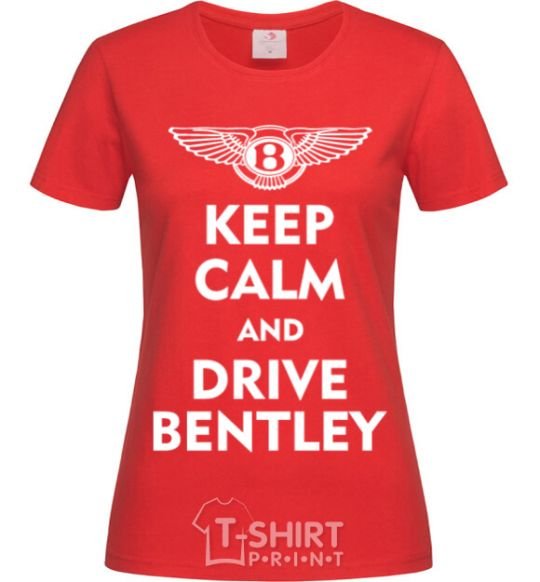 Женская футболка Drive bentley Красный фото