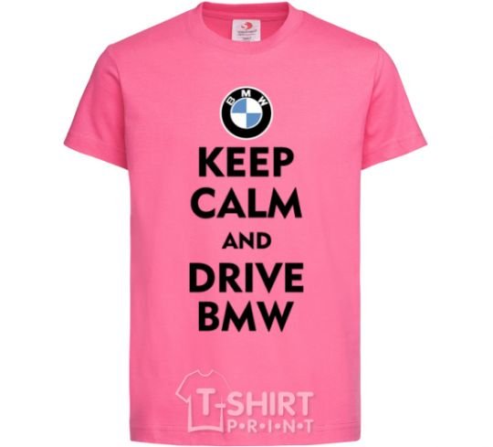 Детская футболка Drive BMW Ярко-розовый фото