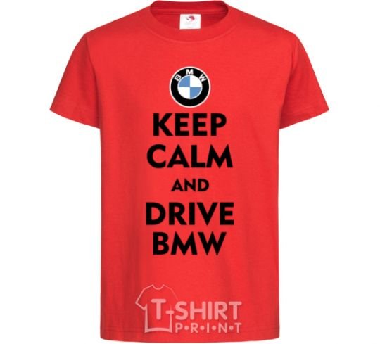 Детская футболка Drive BMW Красный фото