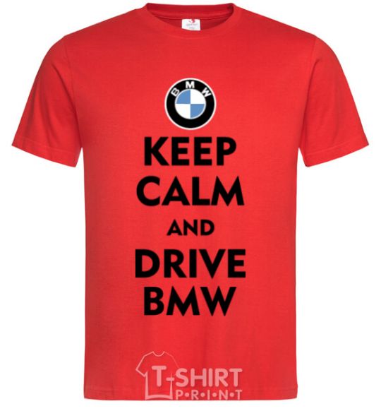 Men's T-Shirt Drive BMW red фото