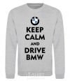 Свитшот Drive BMW Серый меланж фото