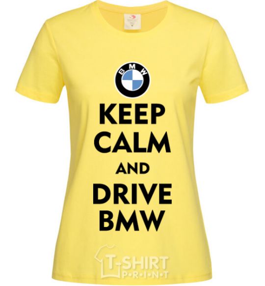 Женская футболка Drive BMW Лимонный фото