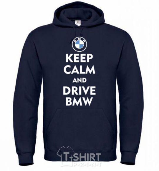 Мужская толстовка (худи) Drive BMW Темно-синий фото