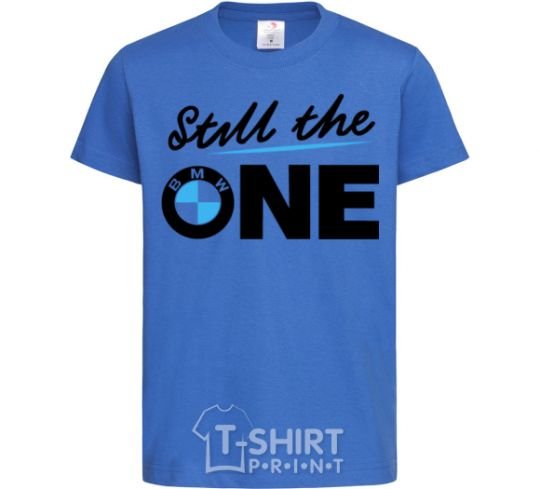 Kids T-shirt The one royal-blue фото