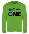 Sweatshirt The one orchid-green фото