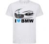 Kids T-shirt Love bmw White фото