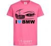 Детская футболка Love bmw Ярко-розовый фото
