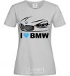 Женская футболка Love bmw Серый фото