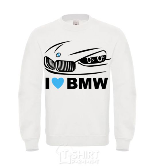 Свитшот Love bmw Белый фото