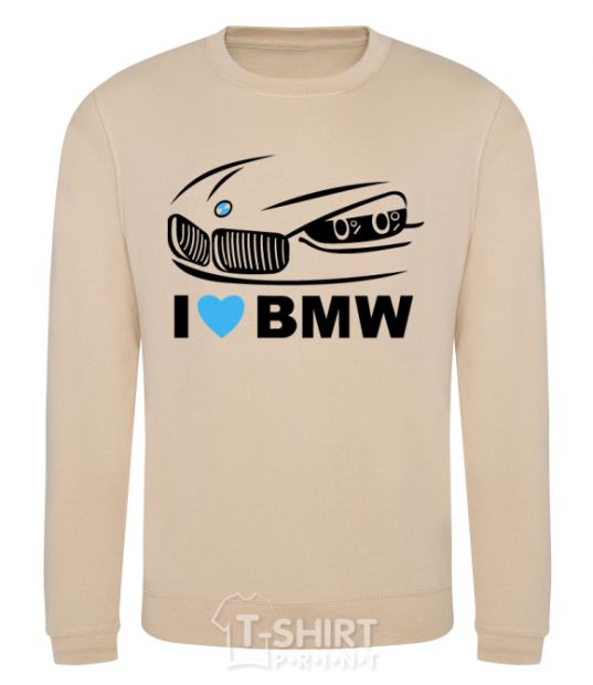 Свитшот Love bmw Песочный фото