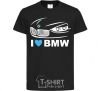 Детская футболка Love bmw Черный фото
