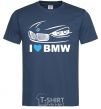 Мужская футболка Love bmw Темно-синий фото