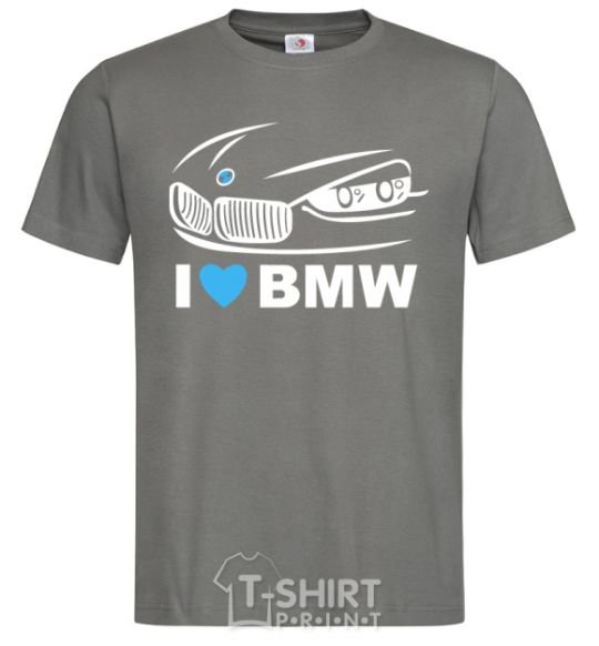 Мужская футболка Love bmw Графит фото