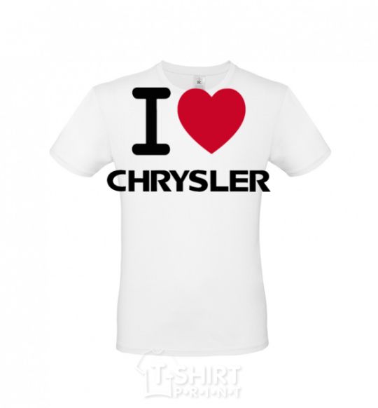 Men's T-Shirt I love chrysler White фото