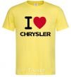 Men's T-Shirt I love chrysler cornsilk фото