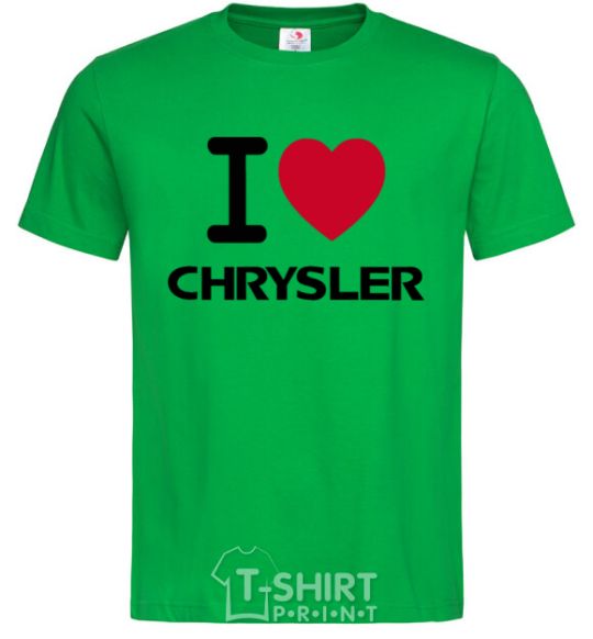 Men's T-Shirt I love chrysler kelly-green фото