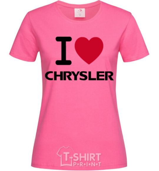 Women's T-shirt I love chrysler heliconia фото