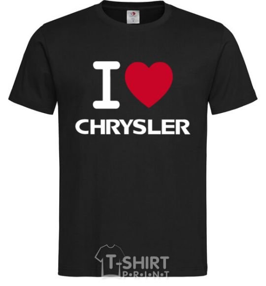 Men's T-Shirt I love chrysler black фото