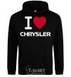 Men`s hoodie I love chrysler black фото