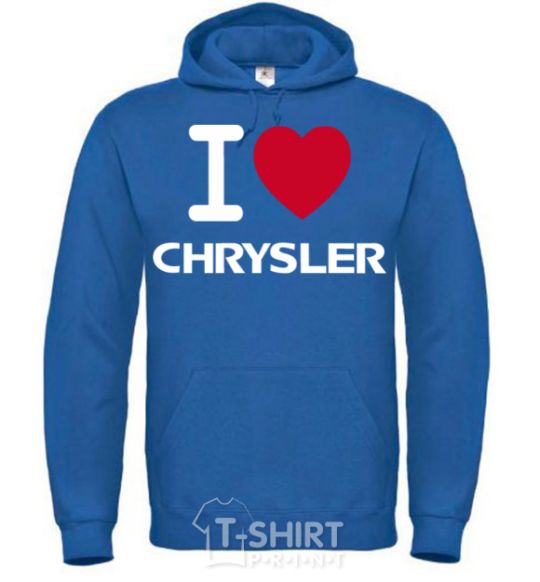 Men`s hoodie I love chrysler royal фото