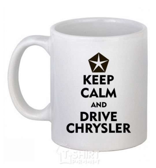 Ceramic mug Drive chrysler White фото