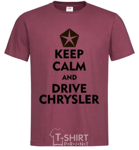 Men's T-Shirt Drive chrysler burgundy фото