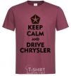 Men's T-Shirt Drive chrysler burgundy фото