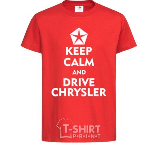 Kids T-shirt Drive chrysler red фото