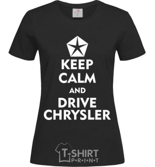 Women's T-shirt Drive chrysler black фото