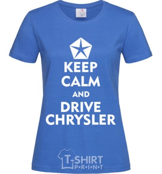 Women's T-shirt Drive chrysler royal-blue фото
