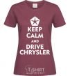 Women's T-shirt Drive chrysler burgundy фото