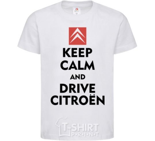 Kids T-shirt Drive citroen White фото