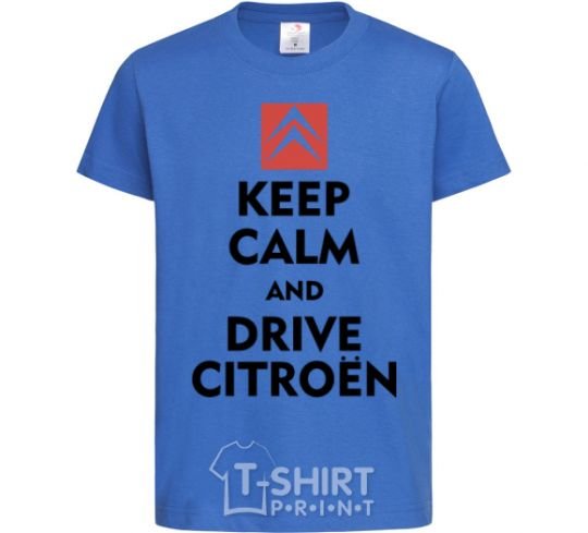 Kids T-shirt Drive citroen royal-blue фото