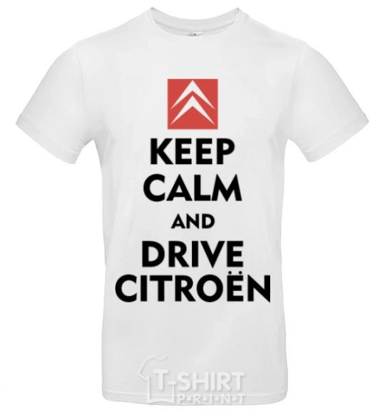 Мужская футболка Drive citroen Белый фото