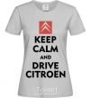 Women's T-shirt Drive citroen grey фото