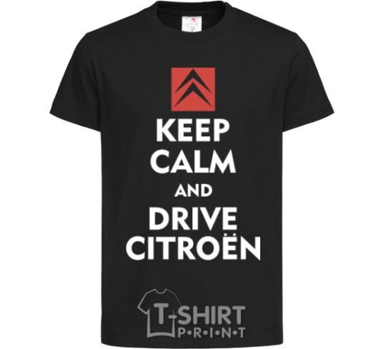 Kids T-shirt Drive citroen black фото