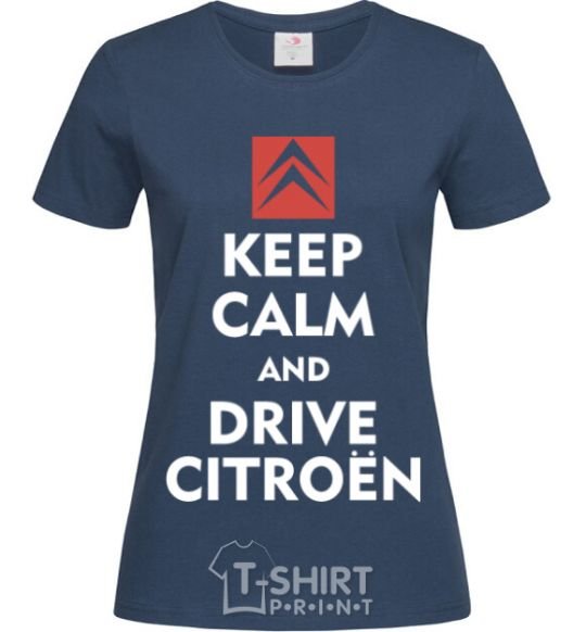 Women's T-shirt Drive citroen navy-blue фото