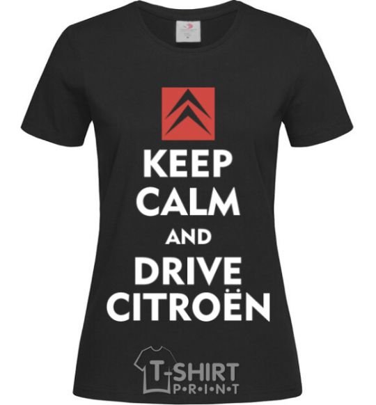 Women's T-shirt Drive citroen black фото