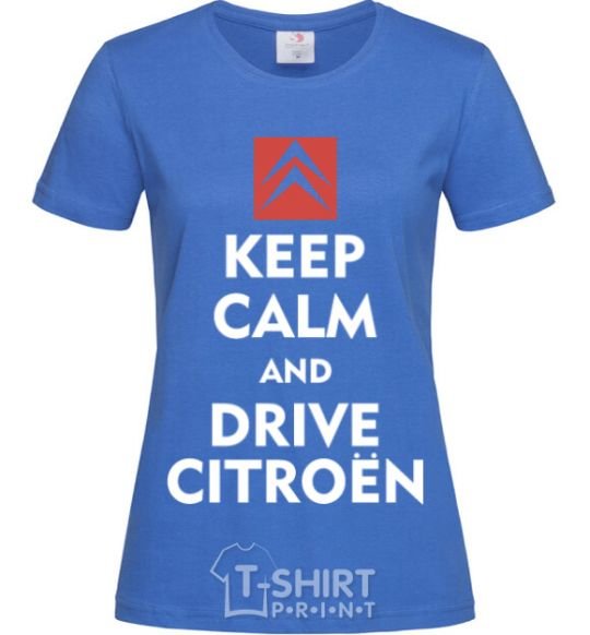 Women's T-shirt Drive citroen royal-blue фото