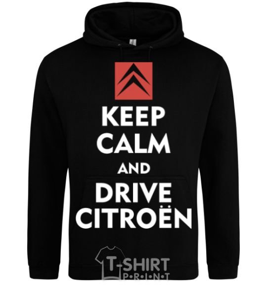 Men`s hoodie Drive citroen black фото