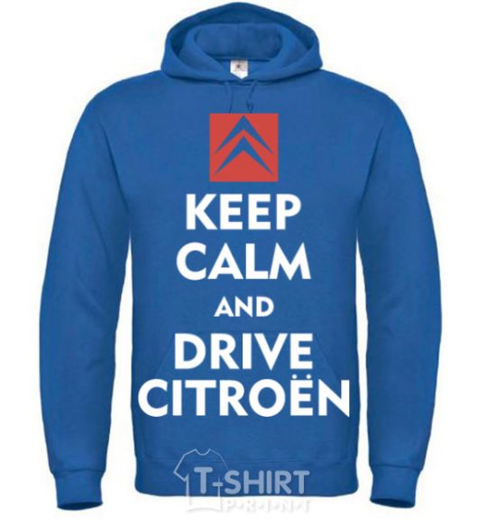 Men`s hoodie Drive citroen royal фото