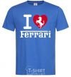 Men's T-Shirt I love Ferrari royal-blue фото