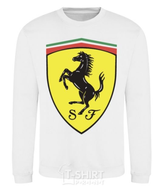 Свитшот Logo Ferrari Белый фото