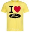 Men's T-Shirt I Love Ford cornsilk фото