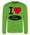 Sweatshirt I Love Ford orchid-green фото