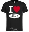 Мужская футболка I Love Ford Черный фото