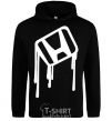 Men`s hoodie Honda drops black фото