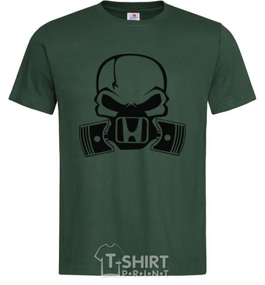 Men's T-Shirt Honda skull bottle-green фото