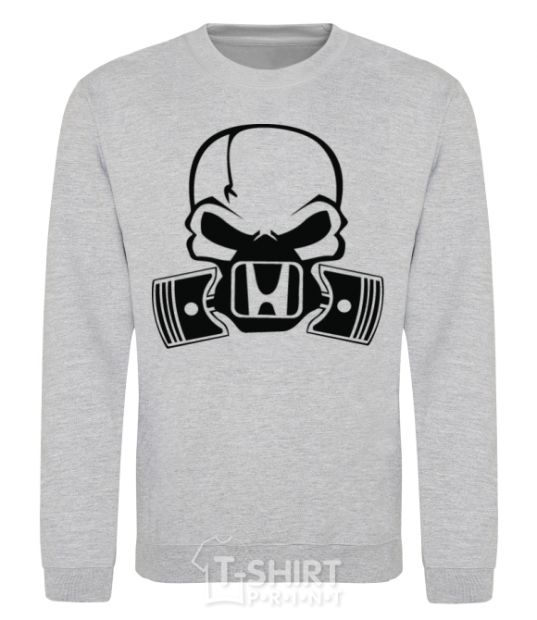 Sweatshirt Honda skull sport-grey фото